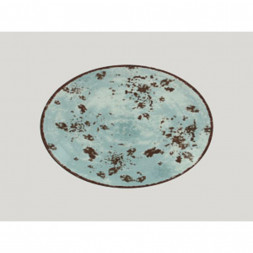 Тарелка RAK Porcelain Peppery овальная плоская 36*27 см, голубой цвет