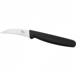 Нож PRO-Line для чистки овощей Коготь 7 см, пластиковая черная ручка, P.L. Proff Cuisine