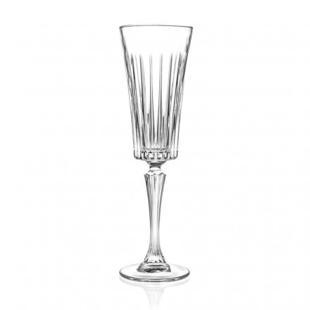 Бокал-флюте для шампанского 210 мл хр. стекло Style TimeLess RCR Cristalleria [6] 81262005