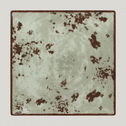 Тарелка RAK Porcelain Peppery квадратная плоская 25*25 см, серый цвет 81220278