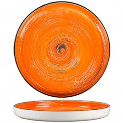 Тарелка с бортом d 28 см h3,1 см Texture Orange Circular P.L. Proff Cuisine [3]