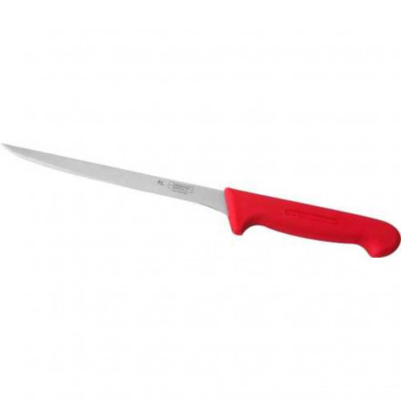 Нож PRO-Line филейный, красная пластиковая ручка, 20 см, P.L. Proff Cuisine 99005007