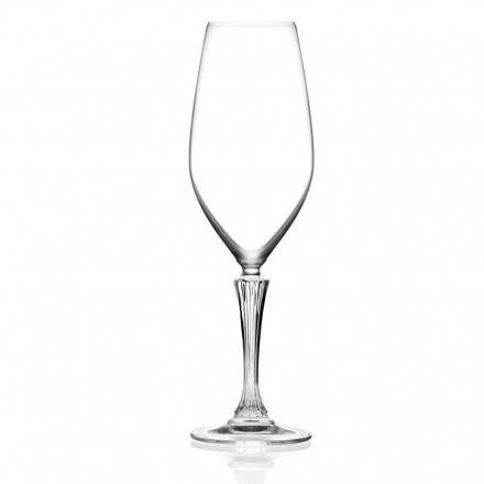 Бокал-флюте для шампанского 440 мл хр. стекло Luxion Glamour RCR Cristalleria [6] 81262057