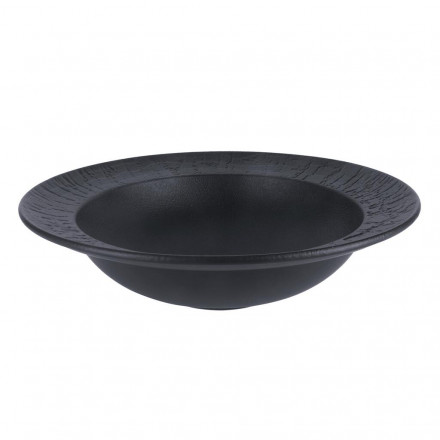 Тарелка глубокая 900 мл d 27 см h7,5 см для пасты, для супа Black Raw Wood P.L. Proff Cuisine [2] 81229888