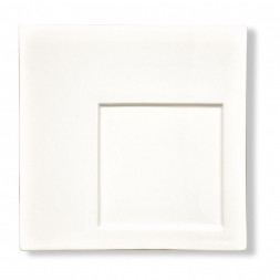 Тарелка 31,5*31,5 см квадратная смещенное дно белая фарфор P.L. Proff Cuisine [6]