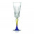 Бокал-флюте для шампанского 210 мл хр. стекло цветной Style Gipsy RCR Cristalleria [6] 81260151