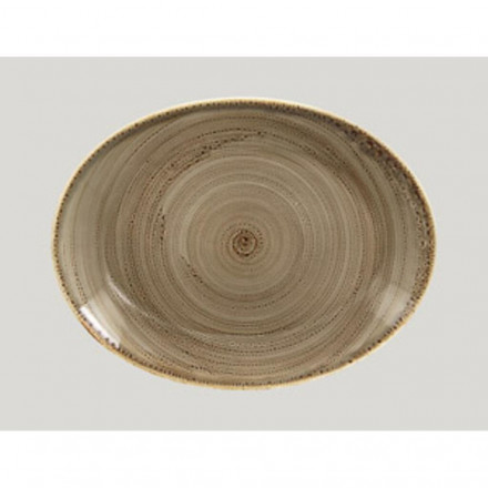 Овальная тарелка RAK Porcelain Twirl Alga 36*27 см 81220458
