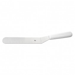 Лопатка кондитерская 20*3,7 см изогнутая нерж. с пласт. ручкой черная P.L. - Proff Chef Line