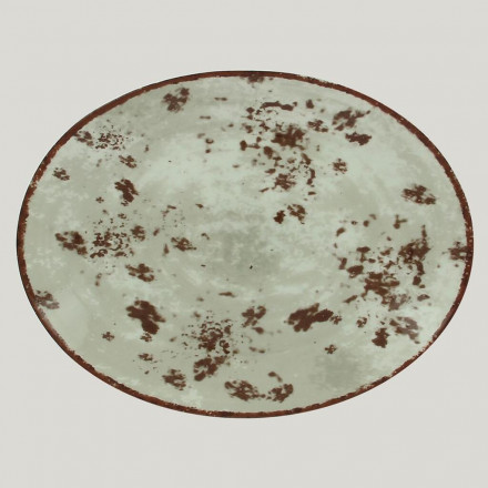 Тарелка RAK Porcelain Peppery овальная плоская 36*27 см, серый цвет 81220630