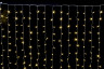 Изображение товара Занавес 160 Led ТЁПЛО-БЕЛЫЙ 1,5х1,5м, 12 нитей, в помещ, прозр-пр, контр. рычажковый, соединяется, ш
