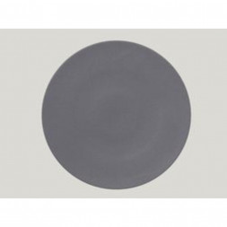 Тарелка RAK Porcelain NeoFusion Stone круглая плоская 29 см (серый цвет)