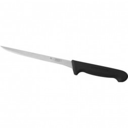 Нож PRO-Line филейный 20 см, черная пластиковая ручка, P.L. Proff Cuisine