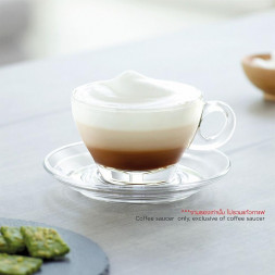 Блюдце для чашки &quot;Caffe Premio&quot; d 14,5 см стекло Ocean [6]