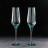 Набор бокалов для шампанского 2 шт &quot;Дарио&quot; 180 мл, 7х20 см, изумруд 6784479 99609